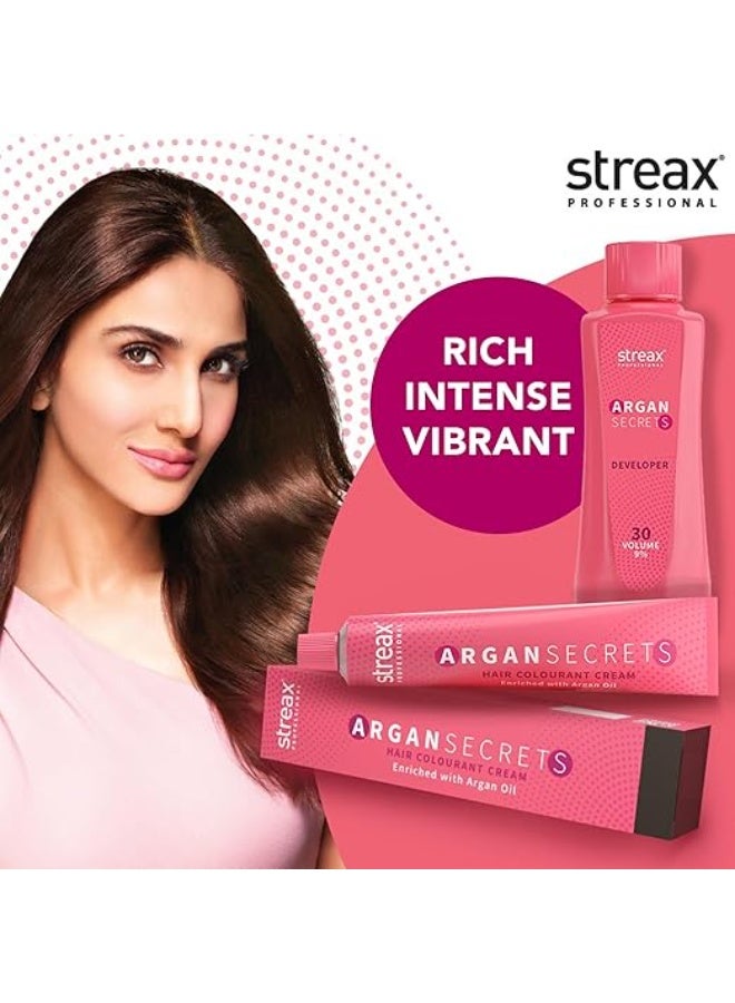 Streax Professional Argan Secret Hair Colourant Developer, Cream Developer for Rich Hair Colour, 250ml - Image 2
